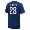 Officiële Voetbalshirt Paris Saint-Germain Carlos Soler 28 Thuis 2024-25 - Heren